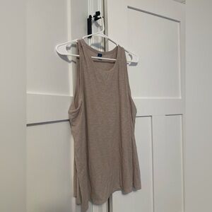 Old Navy Cream Tan Relaxed Sleeveless Tank